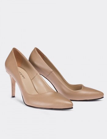 Bej Rengi Kadın Stiletto - 02049ZBEJM01