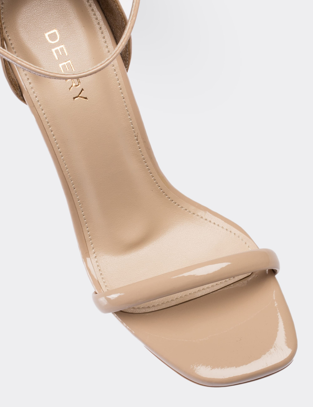 Bej Rengi Abiye Topuklu Kadın Ayakkabı - C0232ZBEJM01