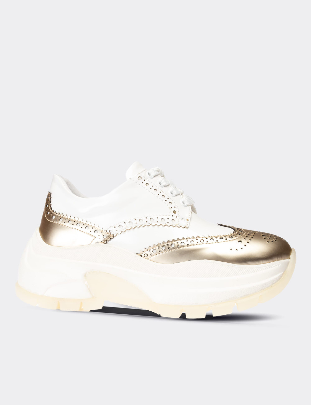 Beyaz Sneaker Kadın Ayakkabı - M1233ZBYZT01