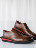 Hakiki Deri Kahverengi Günlük Erkek Ayakkabı