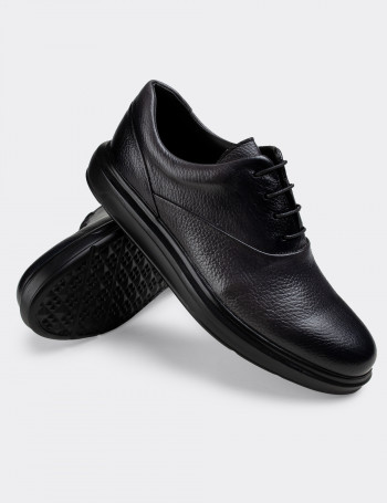 Hakiki Deri Gri Comfort Günlük Erkek Ayakkabı - 01652MGRIP01