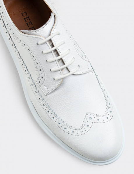 Hakiki Deri Beyaz Comfort Günlük Erkek Ayakkabı