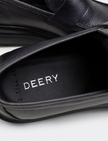 Hakiki Deri Gri Comfort Erkek Loafer - 01564MGRIP04