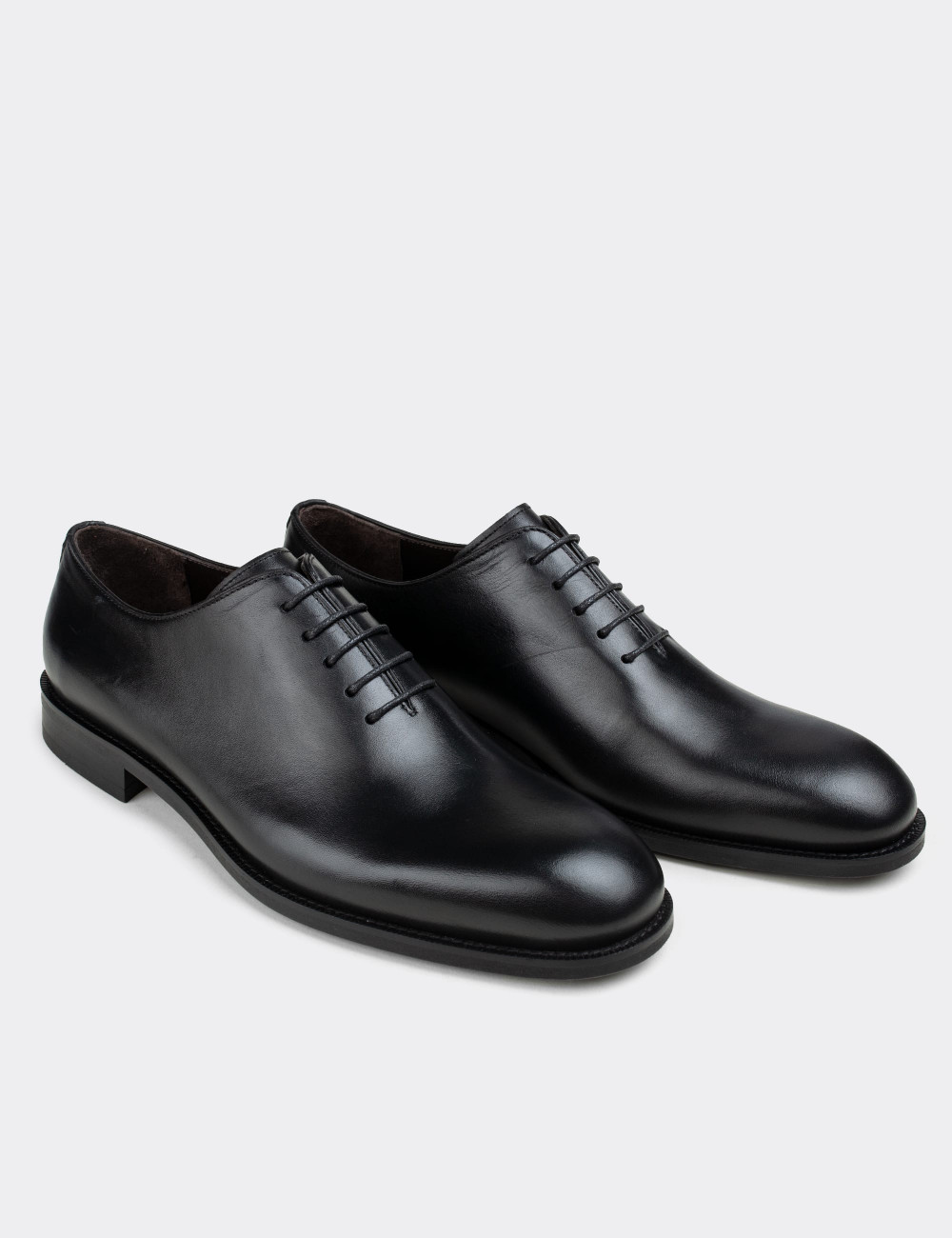 Hakiki Deri Siyah Klasik Erkek Ayakkabı - 01830MSYHN01