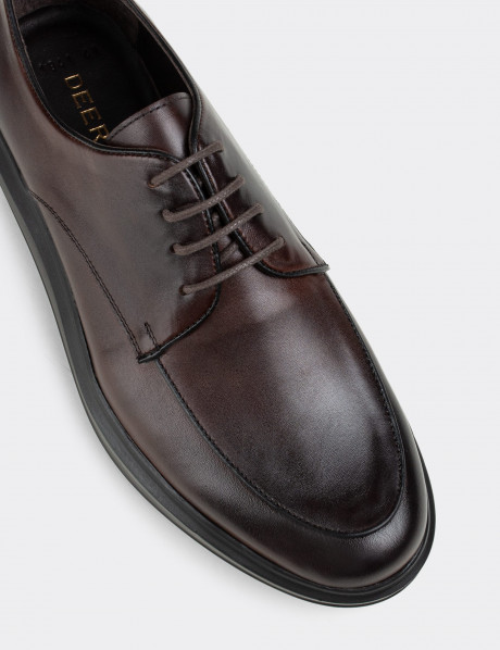 Hakiki Deri Kahverengi Comfort Günlük Erkek Ayakkabı