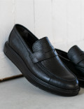 Hakiki Deri Siyah Comfort Loafer Erkek Ayakkabı