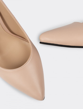Bej Rengi Kadın Stiletto - 02029ZBEJM01