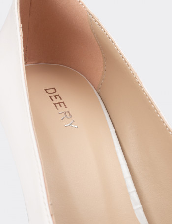 Beyaz Kadın Stiletto - 02029ZBYZM01