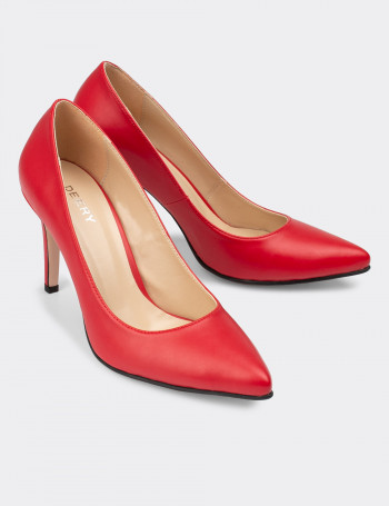 Kırmızı Kadın Stiletto - 02029ZKRMM01