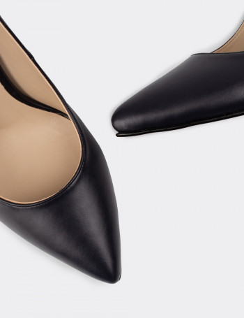 Lacivert Kadın Stiletto - 02029ZLCVM01