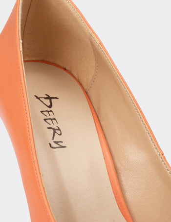 Nar Çiçeği Rengi Kadın Stiletto - 02029ZNACM01