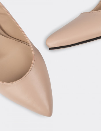 Bej Rengi Kadın Stiletto - 02029ZBEJM02