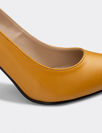 Sarı Kadın Stiletto - 02029ZSRIM01