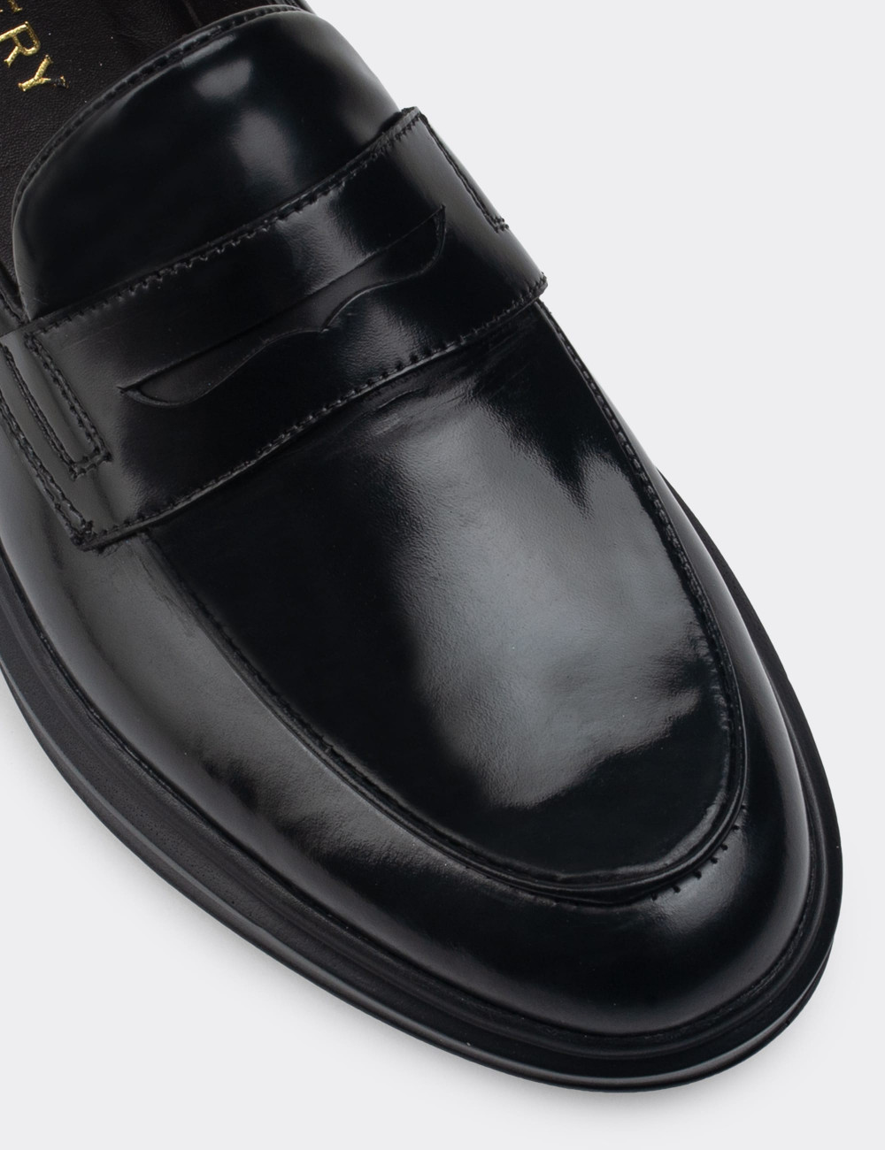 Hakiki Deri Siyah Comfort Erkek Loafer - 01839MSYHP02