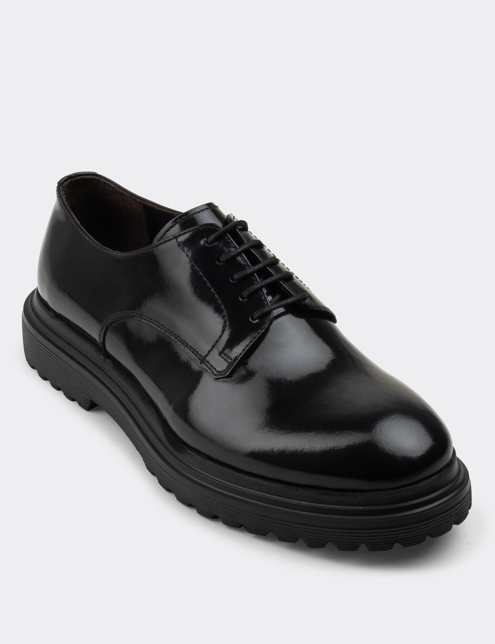Hakiki Deri Siyah Günlük Erkek Ayakkabı - 01854MSYHE02