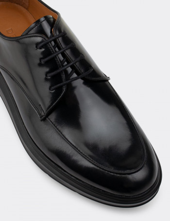 Hakiki Deri Siyah Günlük Erkek Ayakkabı - 01841MSYHP02