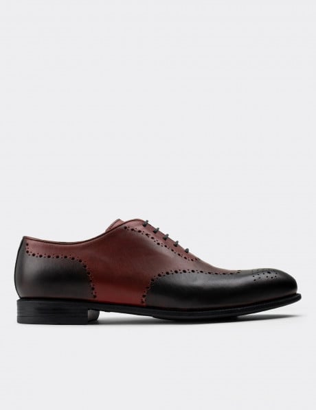 Hakiki Deri Özel Üretim Bordo Klasik Erkek Ayakkabı