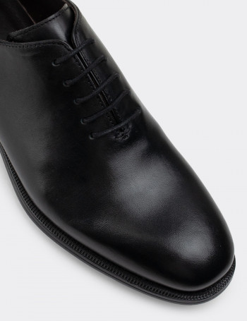 Hakiki Deri Siyah Klasik Erkek Ayakkabı - 01830MSYHC02