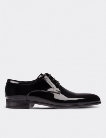 Siyah Rugan Klasik Erkek Ayakkabı