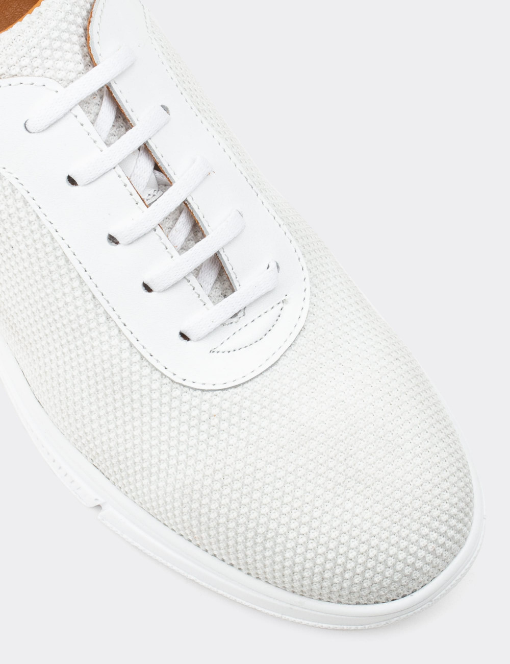 Beyaz Sneaker Erkek Ayakkabı - 01879MBYZC01