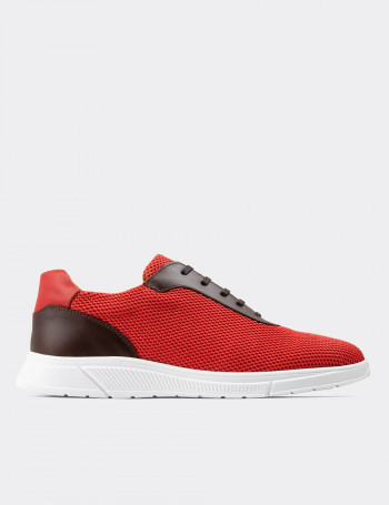 Kırmızı Spor Sneaker Erkek Ayakkabı