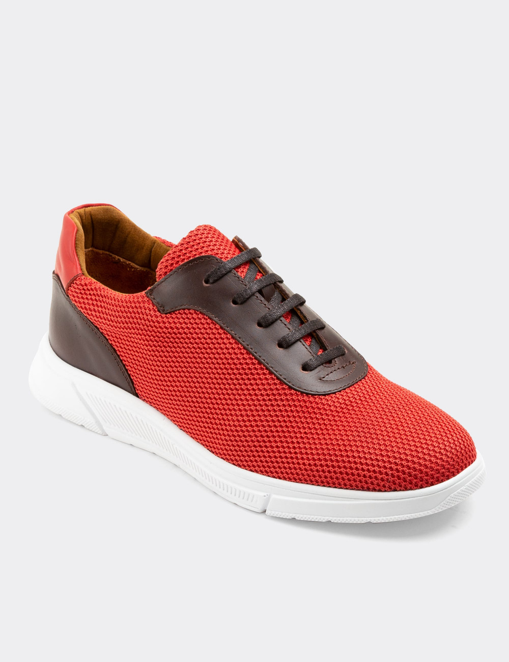 Kırmızı Spor Sneaker Erkek Ayakkabı - 01879MKRMC01
