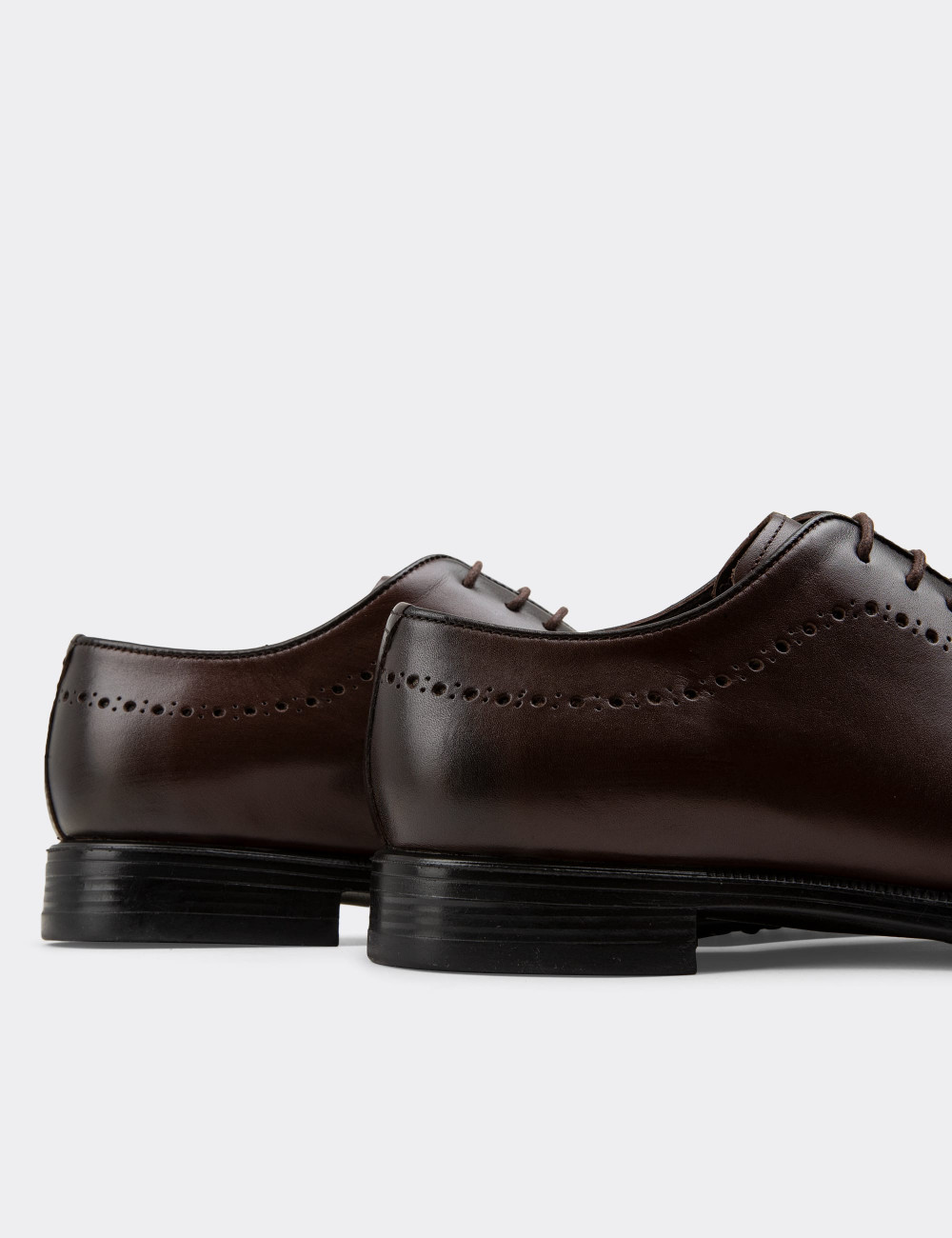 Hakiki Deri Kahverengi Klasik Erkek Ayakkabı - 00491MKHVC02