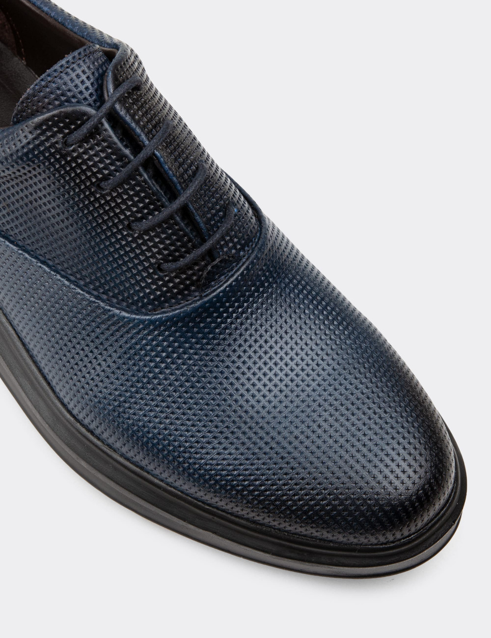 Hakiki Deri Lacivert Comfort Günlük Erkek Ayakkabı - 01652MLCVP10