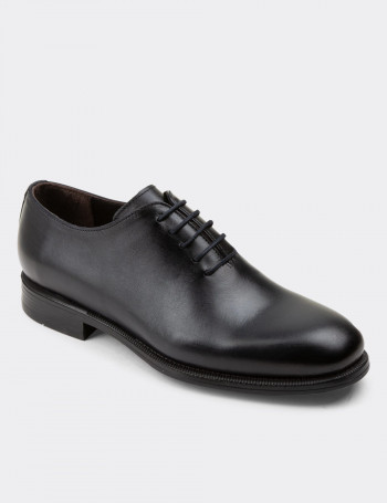 Hakiki Deri Lacivert Klasik Erkek Ayakkabı - 01830MLCVC01