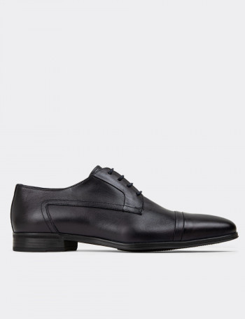 Hakiki Deri Lacivert Klasik Erkek Ayakkabı