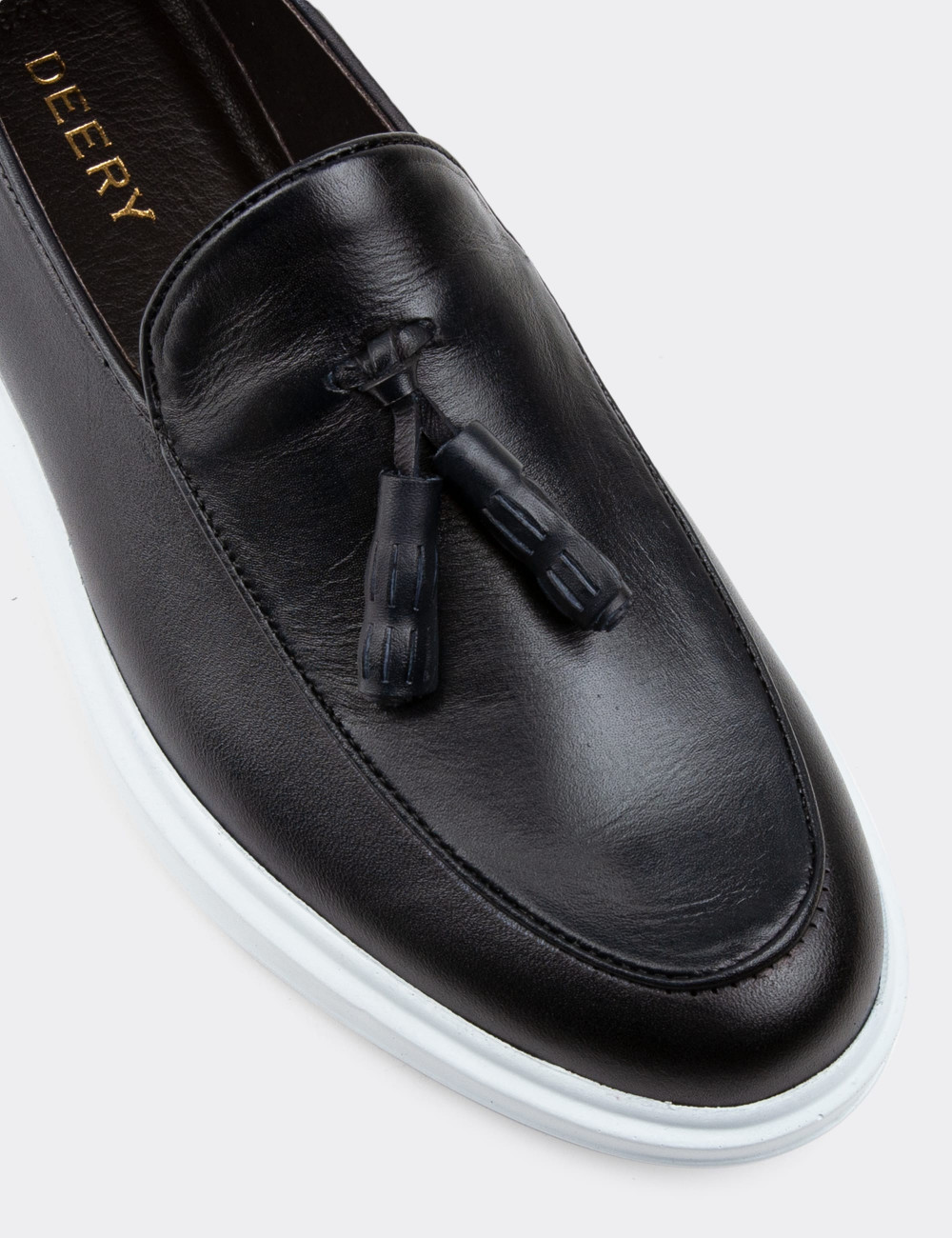 Hakiki Deri Lacivert Comfort Loafer Erkek Ayakkabı - 01840MLCVP01