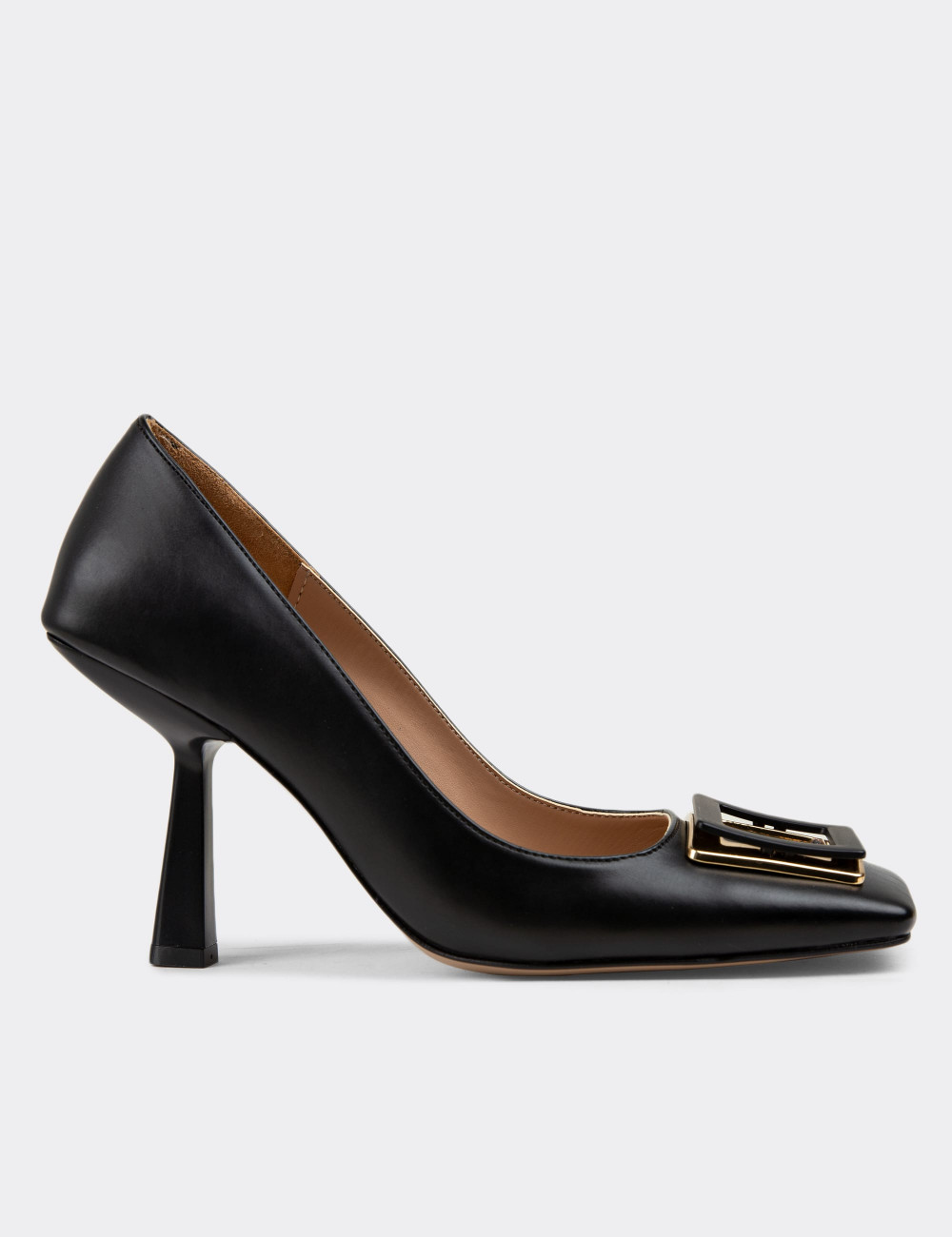 Siyah Topuklu Kadın Ayakkabı - CN106ZSYHM01