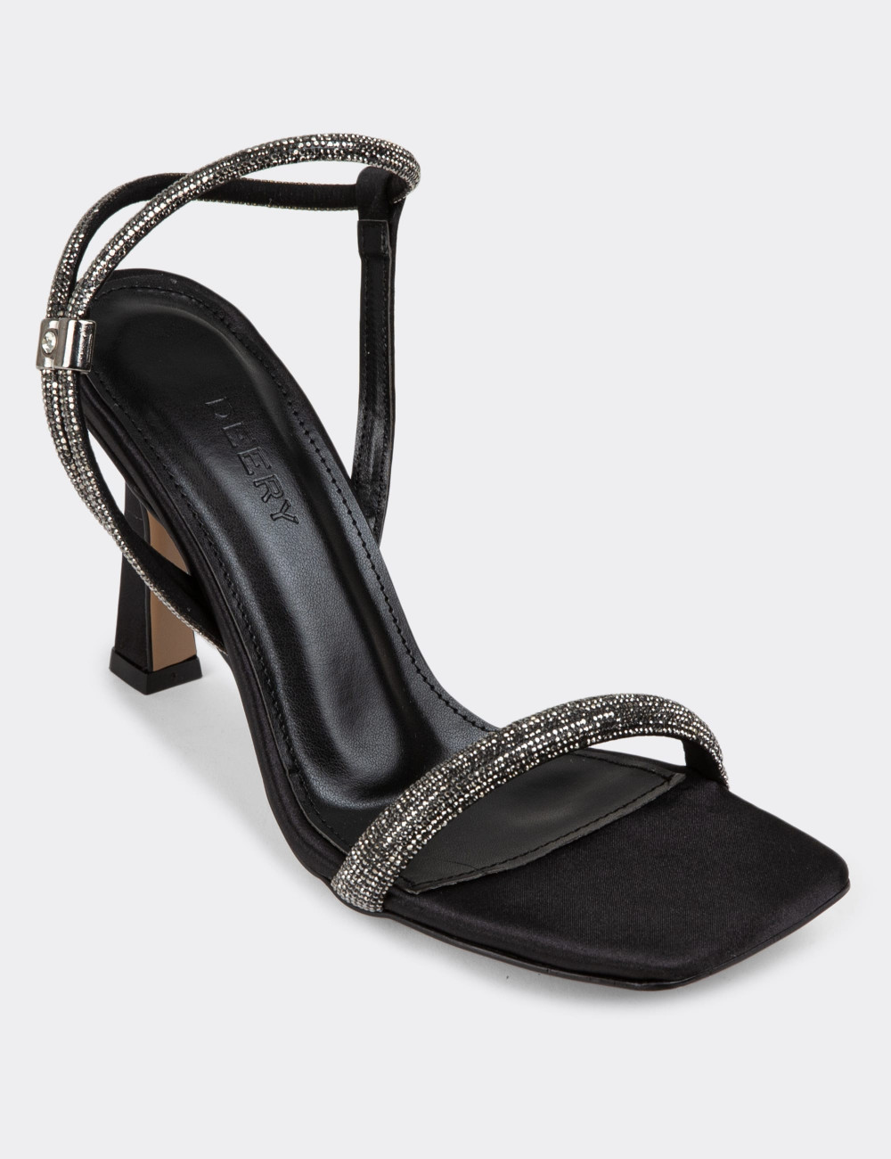 Siyah Abiye Topuklu Kadın Ayakkabı - C1301ZSYHM01