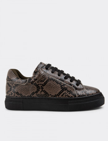 Vizon Rengi Sneaker Kadın Ayakkabı - Z1681ZVZNC21