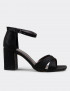 Deery Siyah Deery Topuklu Kadın Sandalet