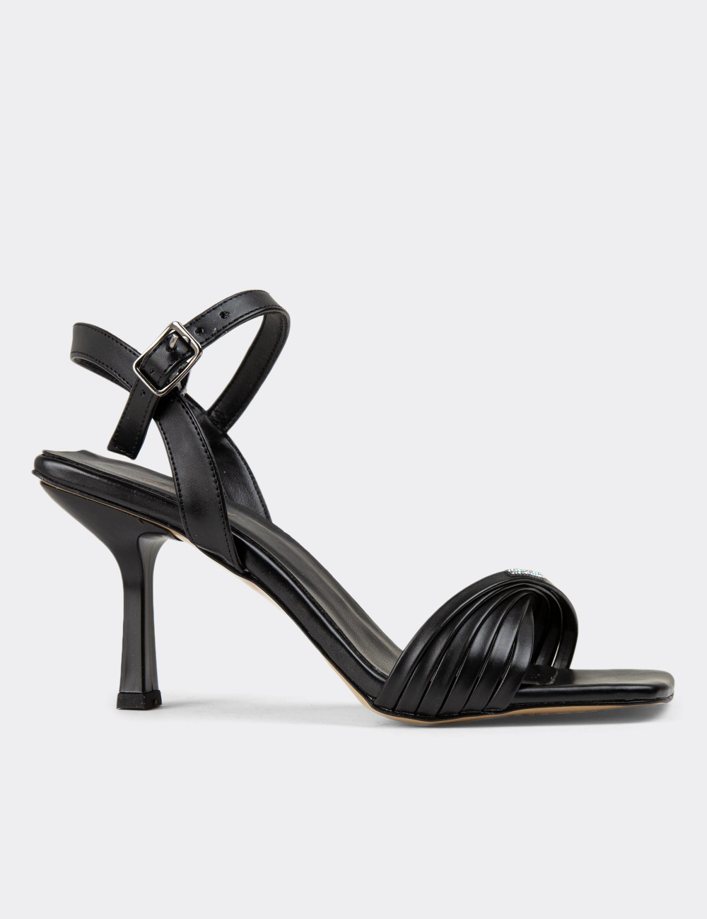 Siyah Topuklu Kadın Ayakkabı - K2085ZSYHM01