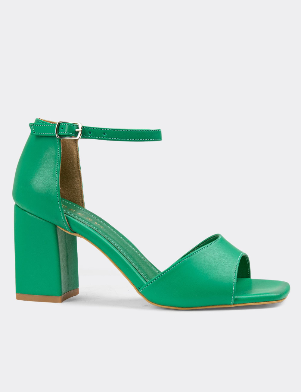 Yeşil Kadın Topuklu Sandalet - K0851ZYSLM01