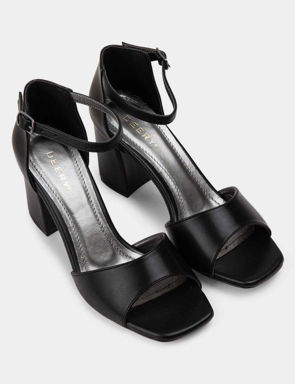 Siyah Kadın Topuklu Sandalet - K0851ZSYHM01
