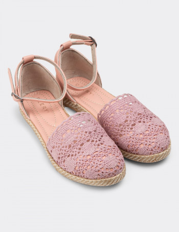 Pudra Rengi Espadril Kadın Ayakkabı - 38651ZPDRC01
