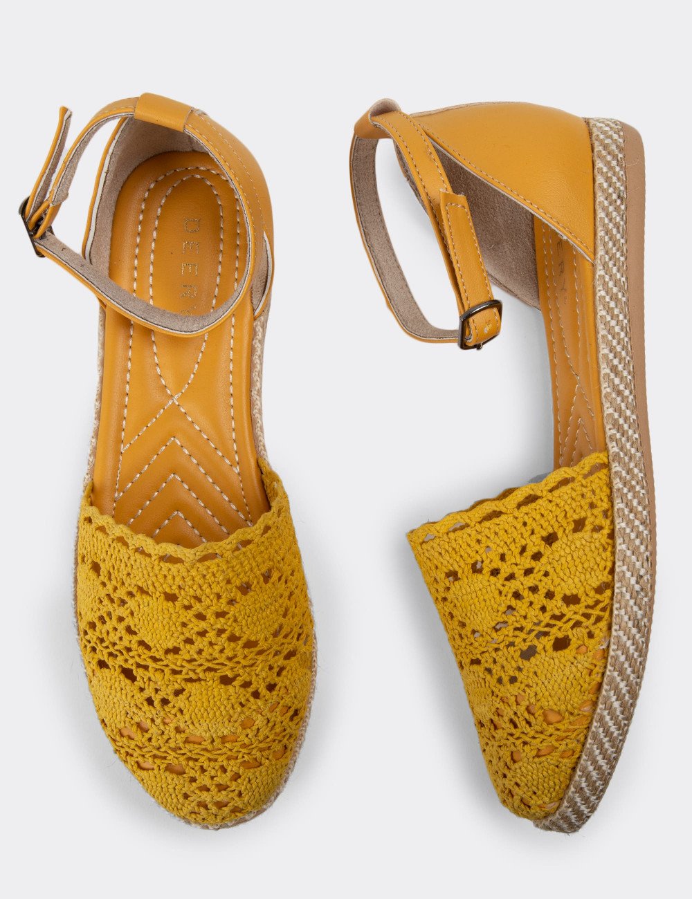 Sarı Espadril Kadın Ayakkabı - 38651ZSRIC01
