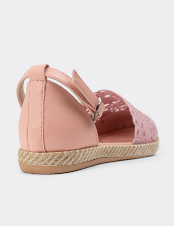 Pudra Rengi Espadril Kadın Ayakkabı - 38651ZPDRC01