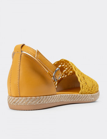 Sarı Espadril Kadın Ayakkabı - 38651ZSRIC01