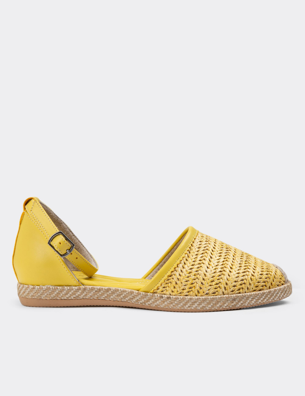Sarı Espadril Kadın Ayakkabı - 38652ZSRIC01