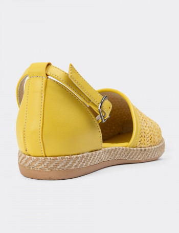 Sarı Espadril Kadın Ayakkabı - 38652ZSRIC01