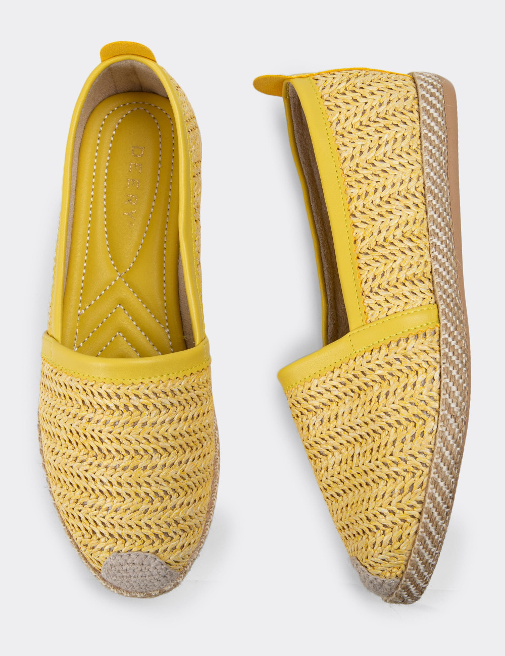 Sarı Espadril Kadın Ayakkabı - 38654ZSRIC01