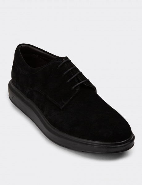 Hakiki Süet Siyah Comfort Günlük Erkek Ayakkabı