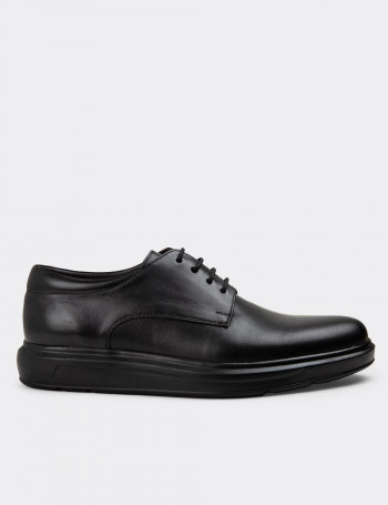 Hakiki Deri Siyah Comfort Günlük Erkek Ayakkabı