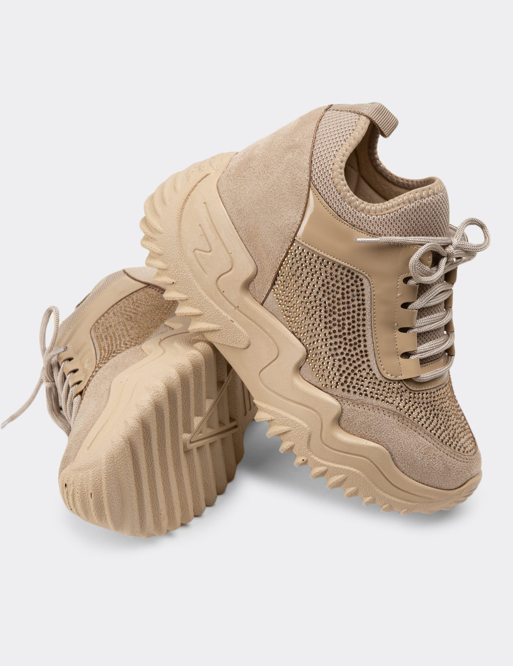 Bej Sneaker Kadın Ayakkabı - PM401ZBEJP01