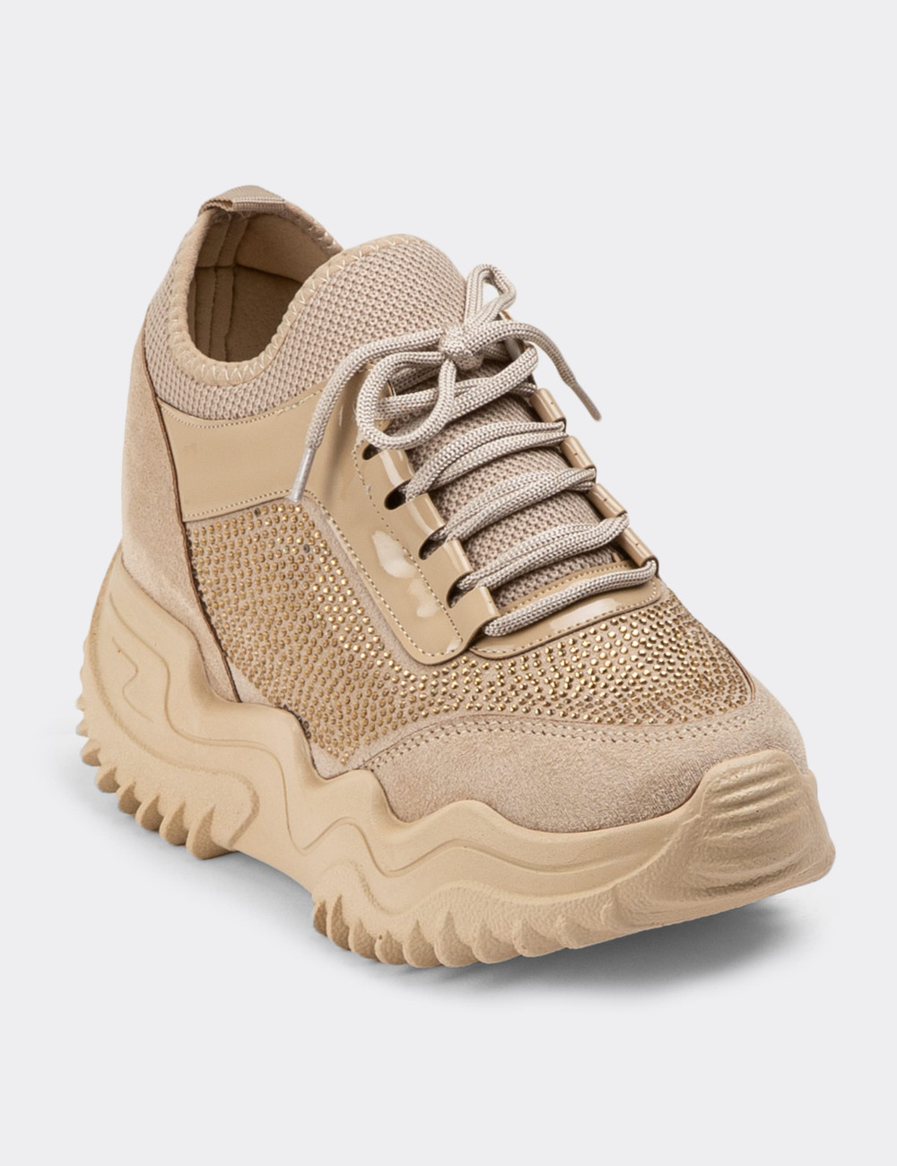 Bej Sneaker Kadın Ayakkabı - PM401ZBEJP01