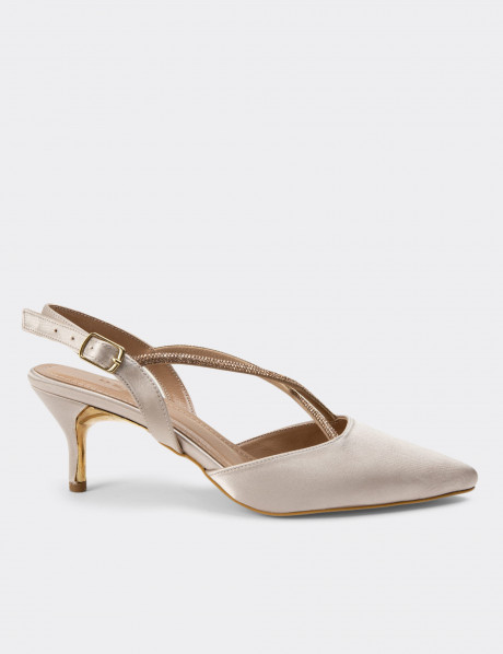 Deery Topuklu Deery Topuklu Bej Kadın Ayakkabı